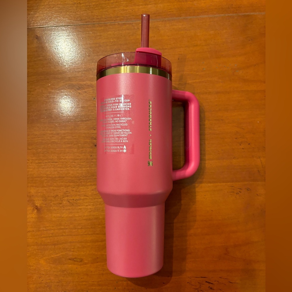 Stanley Starbucks New Winter Pink Tumbler